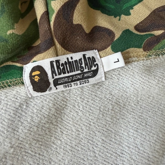 Bape Green Camo Zip-Up Sweater - Picture 9 of 11